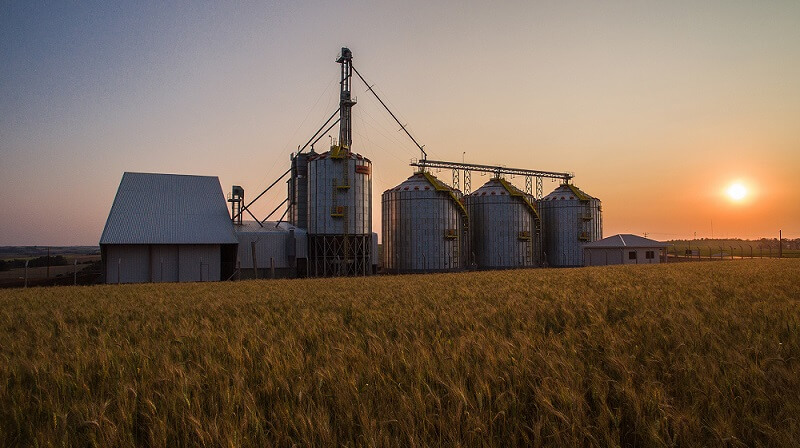 Silo de grãos. Fonte: Shutterstock